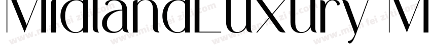 MidlandLuxury Medium字体转换